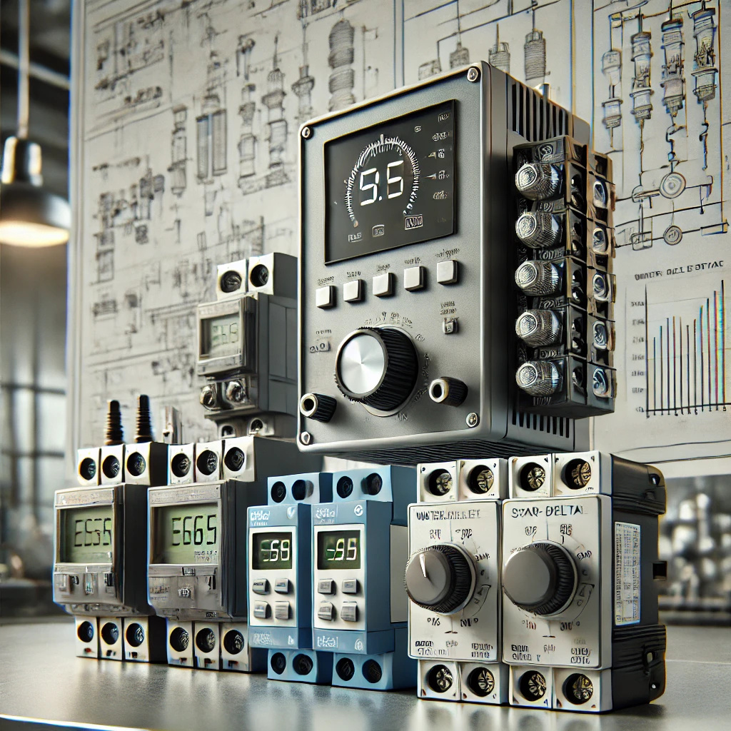  Advanced automation accessories - motion sensors, PLC devices, and timers from Omron and Epcos.